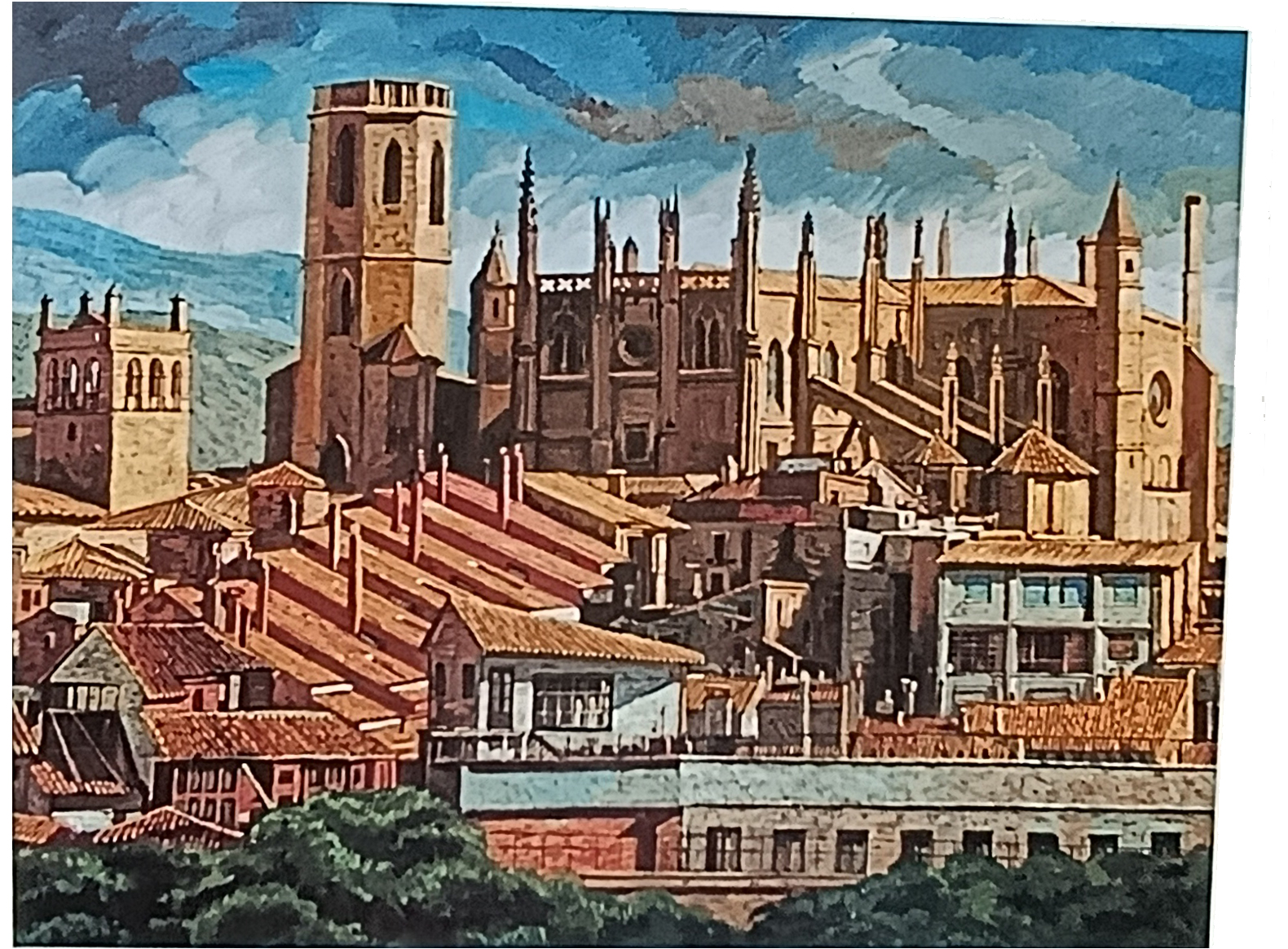 Huesca. La Catedral desde mi estudio