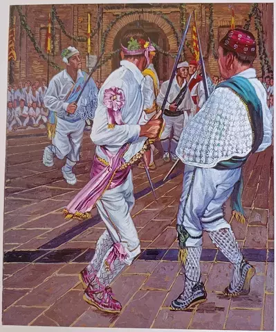 Huesca, 10 de agosto. Mañana de San Lorenzo; ¡Única!